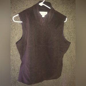 Casual Corner Annex Brown Vest Large New w/tags
